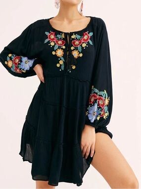 free people wild horses embroidered mini dress Free People | Dresses | Free People Wild Horses Embroidered Mini Dress Xs